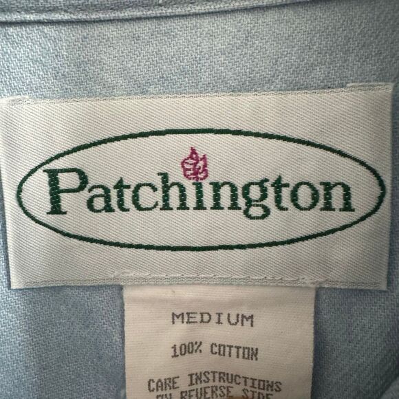 Patchington Vintage Pearl & Glitter Embellished Chambray Button Down M - Picture 4 of 6
